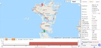 dag05-map  route dag 5, Lochdar (South Uist) - Malaglate (North Uist)