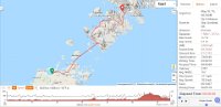 dag07-map  route dag 7, Malaglate (North Uist) naar Tarbert (Harris)