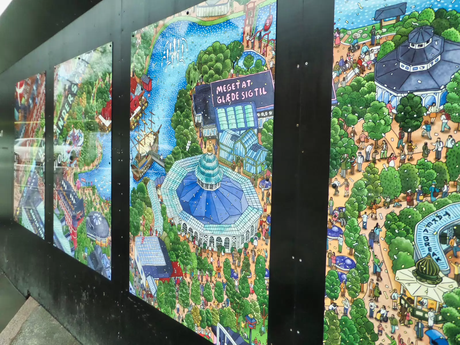 wandschilderingen bij verbouwing Tivoli park