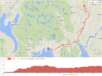 dag03a  Route eerste fietsdag: Oslo - Gardemoen