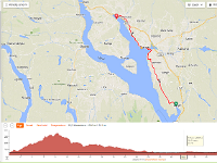 dag05  Route derde fietsdag: Tangen - Brumunddal