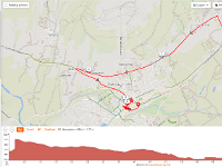 dag13a  Route fietstocht van jeugdherberg naar treinstation Oppdal