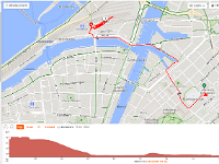 dag15a  Fietsroute naar trein station Trondheim